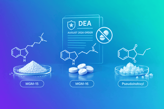 MGM-15, MGM-16 and Pseudoindoxyl: What the DEA's August 2026 Order Covers - 7Stax