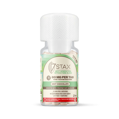 Nano Tech Mitragynine Tablets (1200mg - 15 Count) - Mint Chocolate - 7Stax