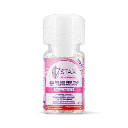 Nano Tech Mitragynine Tablets (1200mg - 15 Count) - Mixed Berry - 7Stax