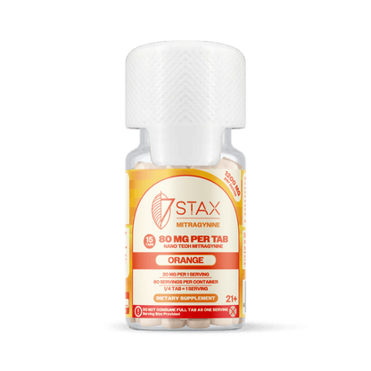 Nano Tech Mitragynine Tablets (1200mg - 15 Count) - Orange - 7Stax