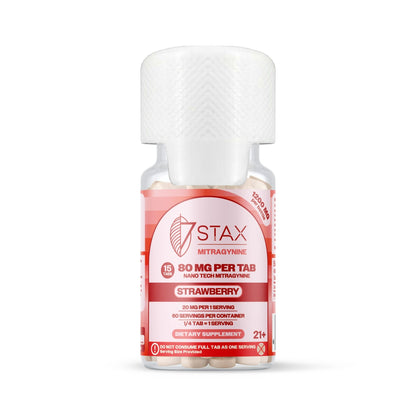 Nano Tech Mitragynine Tablets (1200mg - 15 Count) - Strawberry - 7Stax