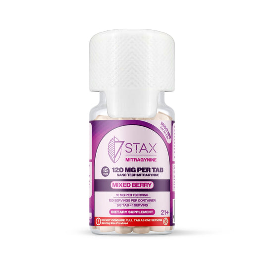 Nano Tech Mitragynine Tablets (1800mg - 15 Count) - Mixed Berry - 7Stax