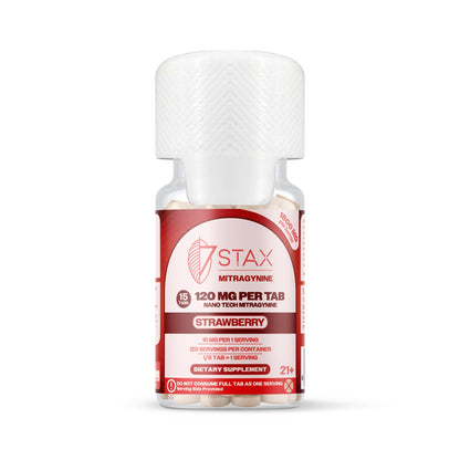 Nano Tech Mitragynine Tablets (1800mg - 15 Count) - Strawberry - 7Stax