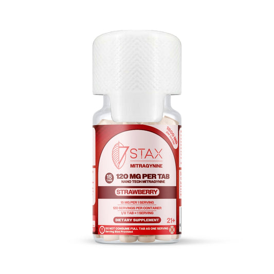 Nano Tech Mitragynine Tablets (1800mg - 15 Count) - Strawberry - 7Stax