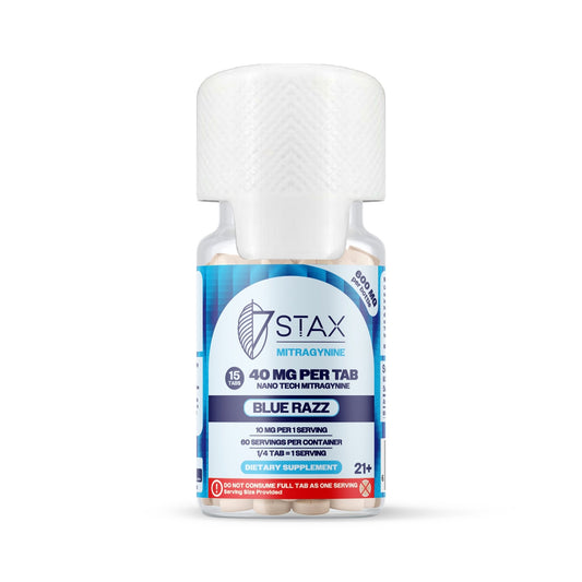 Nano Tech Mitragynine Tablets (600mg - 15 Count) - Blue Razz - 7Stax