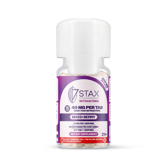 Nano Tech Mitragynine Tablets (600mg - 15 Count) - Mixed Berry - 7Stax