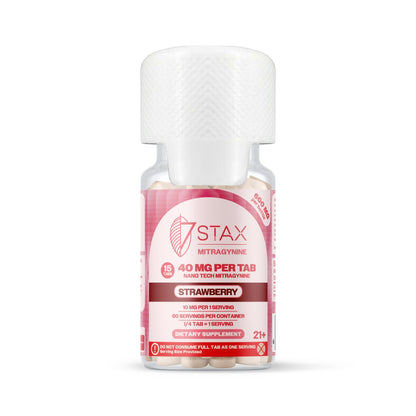 Nano Tech Mitragynine Tablets (600mg - 15 Count) - Strawberry - 7Stax