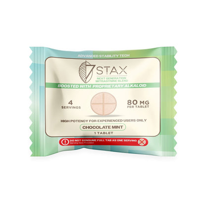 Nano Tech Mitragynine Tablets (80mg - 1 Count) - Mint Chocolate - 7Stax