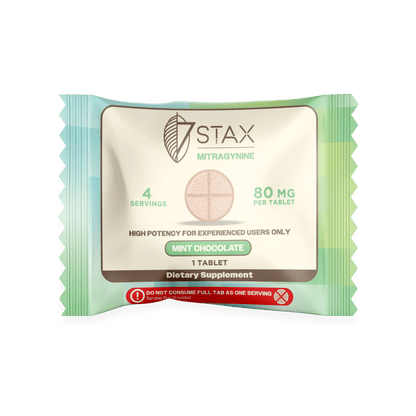 Nano Tech Mitragynine Tablets (80mg - 1 Count) - Mint Chocolate - 7Stax