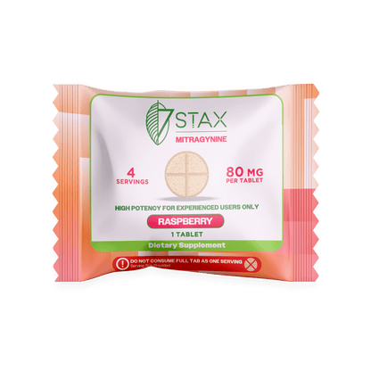 Nano Tech Mitragynine Tablets (80mg - 1 Count) - Raspberry - 7Stax