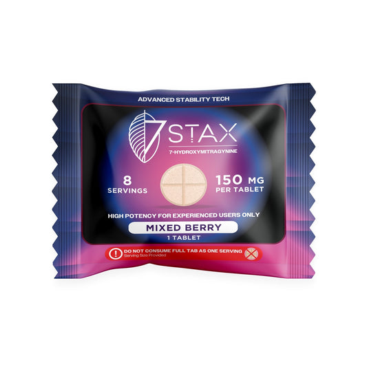 Premium 7 - OH Kratom Alkaloid Tablets (150mg - 1 Count) - Mixed Berry - 7Stax